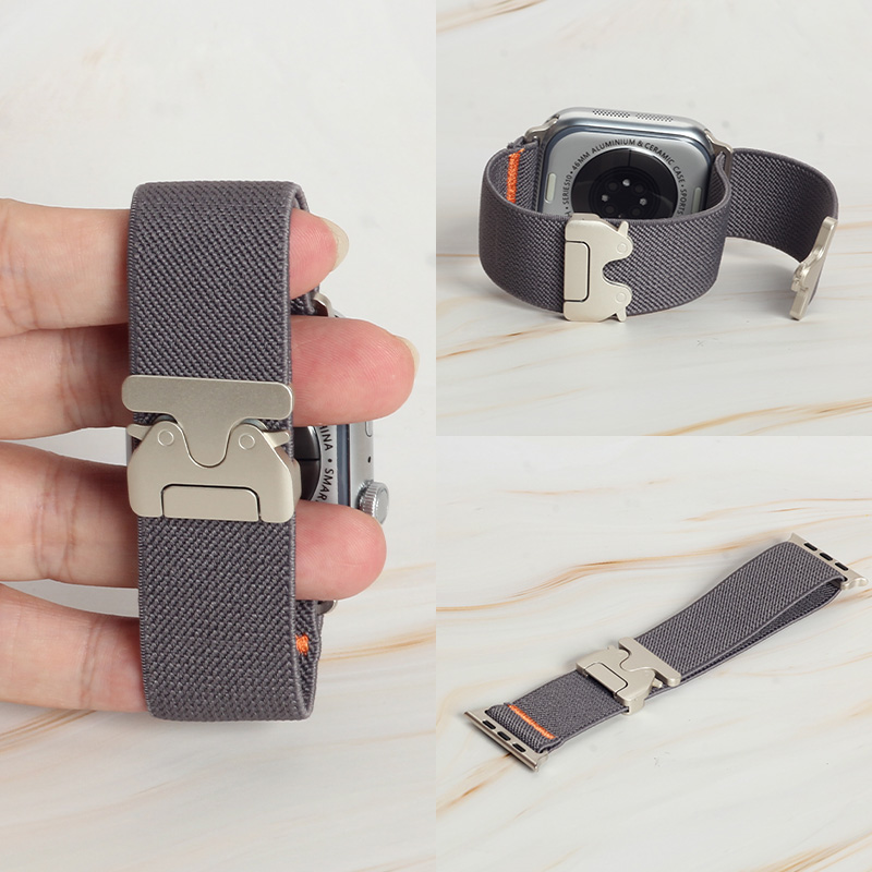 Women Accessories Website - Модный оранжевый эластичный нейлоновый ремешок с