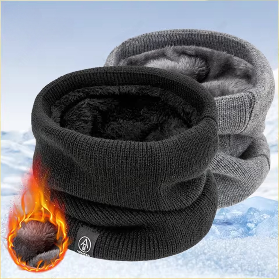 Women'S Winter Accessories Set - Зимний шарф-грелка для шеи с флисовой