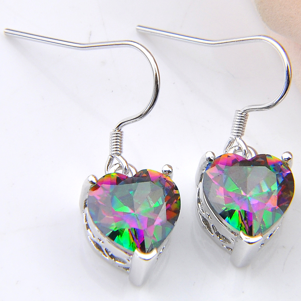 Women'S Accessories Australia - LuckyShine в форме сердца Мистик Радуга
