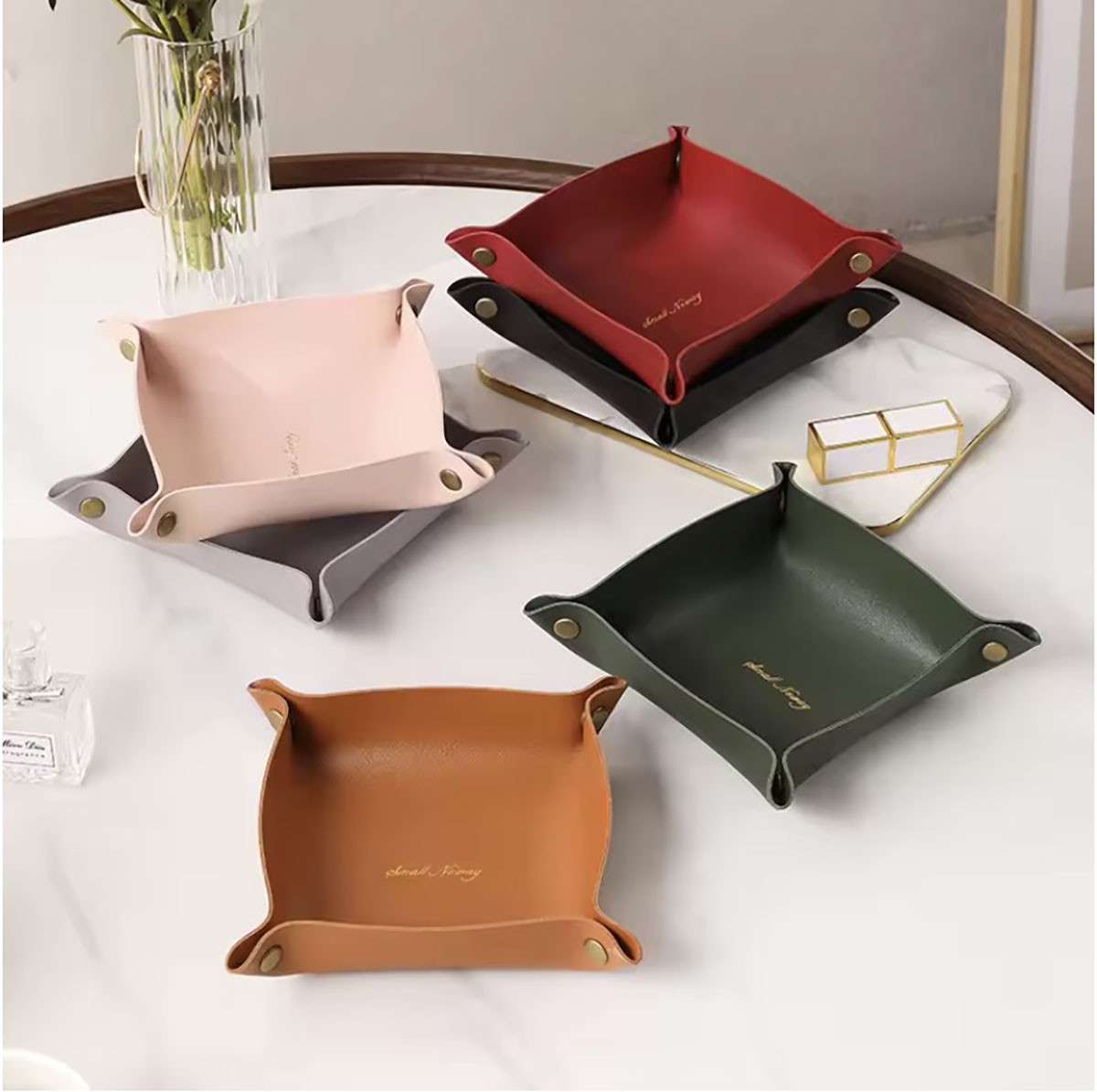 Кожаный лоток для хранения в с – обзор и цена Women Accessories Organizer