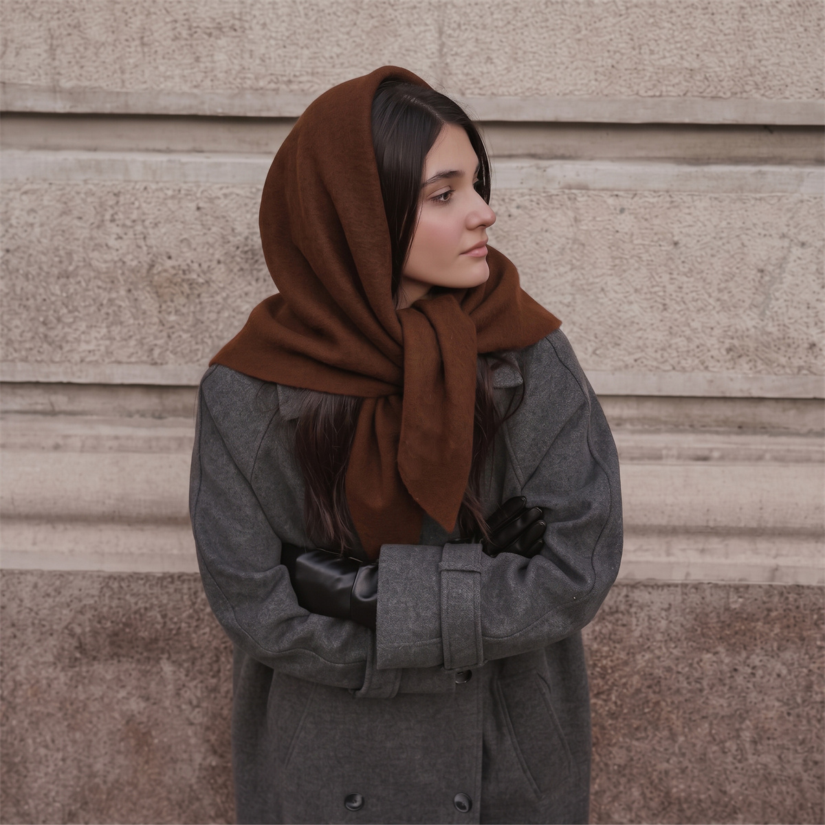 Теплая вязаная треугольная нак – обзор и цена Women'S Winter Accessories Set