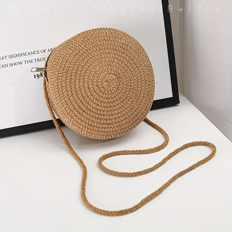 Круглая плетеная сумка-кроссбо – обзор и цена Women Accessories Bag